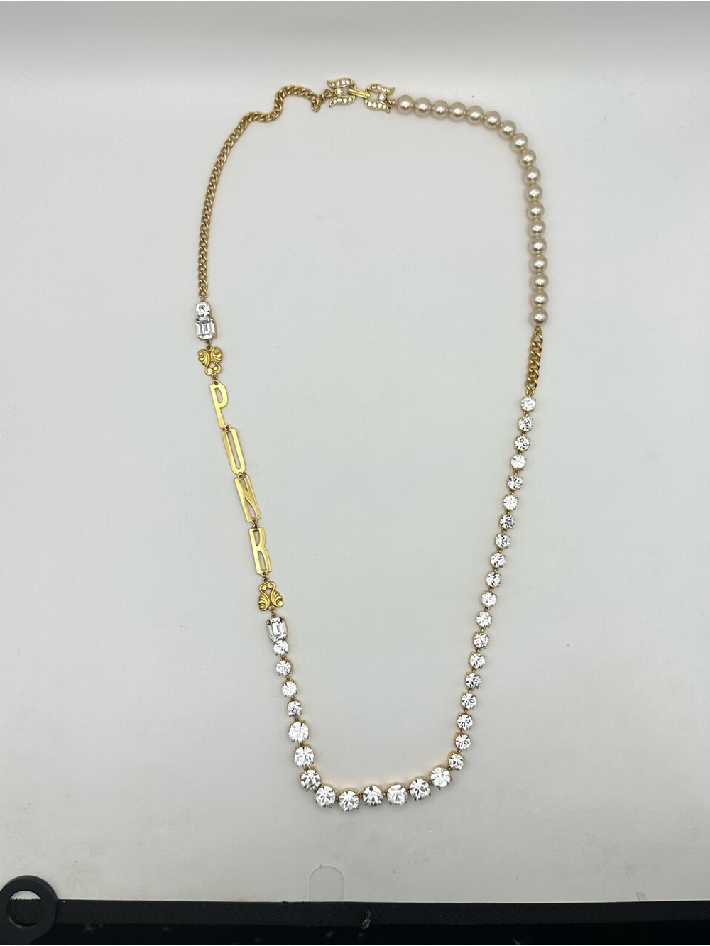 Tom Binns Signature Asymmetrical PUNK Statement Necklace - Picture 6 of 14